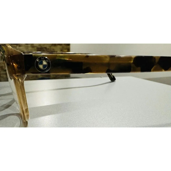 BMW Brown Camo Two Tone 49 20 140 mm Eyeglass Frame C10 B6045 unisex round cat - Picture 5 of 7